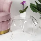 Couchtisch mit Platte und Gestell aus Plexiglas Made in Italy - Brento Viadurini