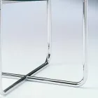 Couchtisch mit runder Glasplatte Made in Italy - Costanza Viadurini