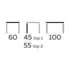 Design Couchtisch mit 2 runden Tops in Gres Made in Italy - Stockholm Viadurini