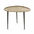 Homemotion Design Couchtisch mit Aluminiumplatte - Yamila Viadurini