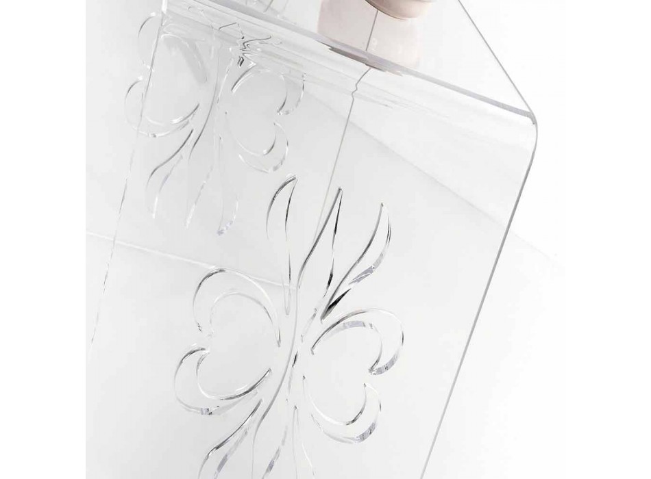 Designer-Couchtisch aus transparentem Plexiglas von Mandas Viadurini