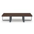 Luxus-Couchtisch aus farbigem Metall und Holz - Anacleto