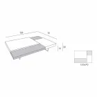 Fenix Couchtisch mit transparenten Füßen Made in Italy - Justin Viadurini