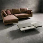 Fenix Couchtisch mit transparenten Füßen Made in Italy - Justin Viadurini