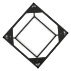 Couchtisch aus Steingut und Stahlgestell, hergestellt in Italien – Birba Viadurini