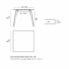 Couchtisch in Holz und Hpl Verschiedene Farben 2 Größen - Faz Wood von Vondom Viadurini