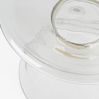 Couchtisch aus Glas und Dekor aus vermessingtem Stahl - Gabrio Viadurini