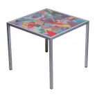 Modernes Kaffee Metall 50x50cm Wohnzimmer Nina, made in Italy Viadurini