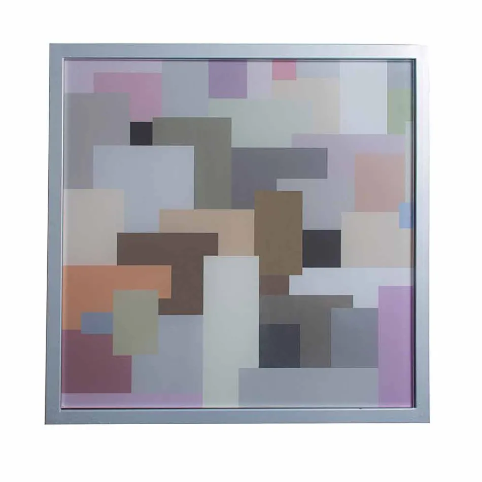 Modernes Kaffee Metall 50x50cm Wohnzimmer Nina, made in Italy Viadurini