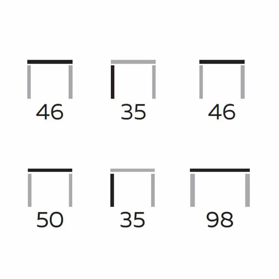 Moderner Couchtisch aus Gres und Buchenholz Made in Italy - Titanic Viadurini