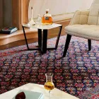 Moderner Couchtisch aus Gres und Buchenholz Made in Italy - Titanic Viadurini