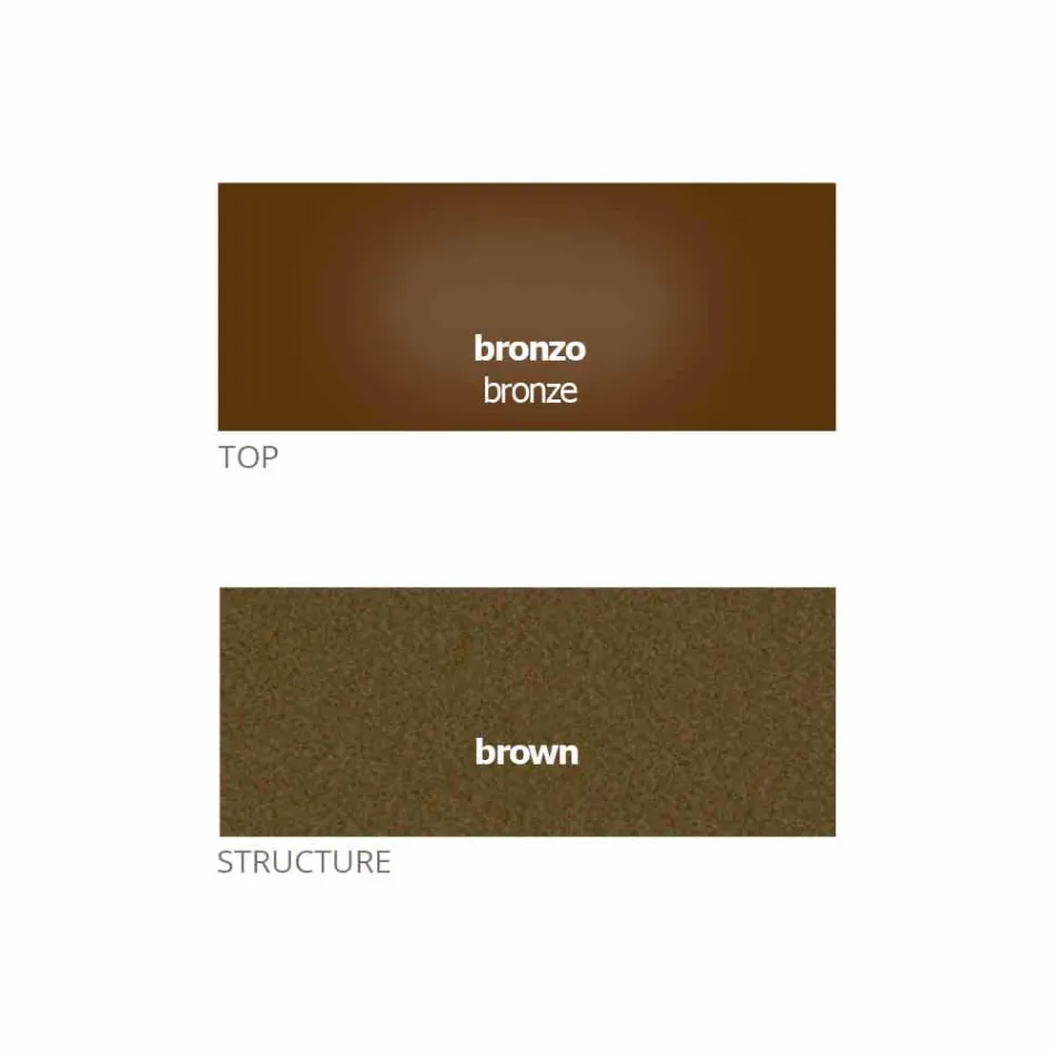 Runder Couchtisch mit Kristallplatte Made in Italy - Indio Viadurini