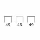 Runder Design-Couchtisch aus Steinzeug und Esche Made in Italy - Bering Viadurini