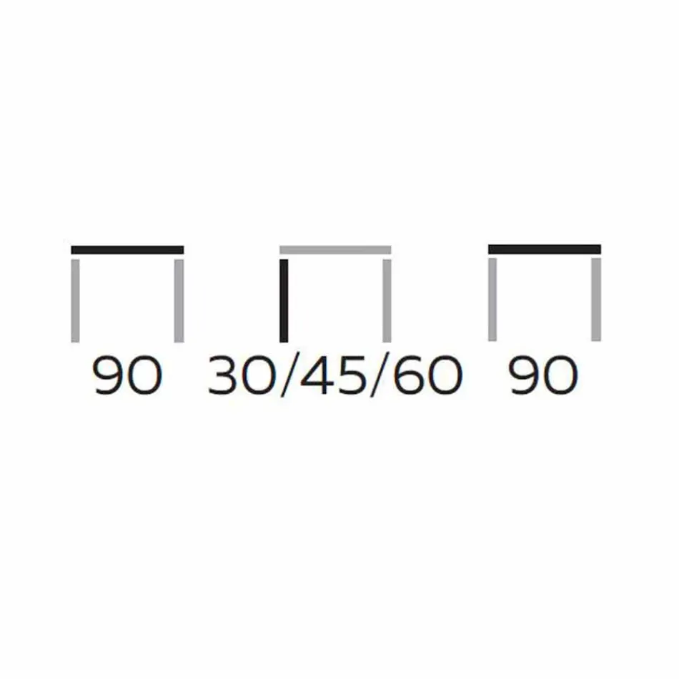 Runder Couchtisch aus Gres und modernem Metall Made in Italy - Albert Viadurini