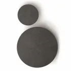 Runder Couchtisch in Mdf mit Metallstruktur Made in Italy - Aloe Viadurini