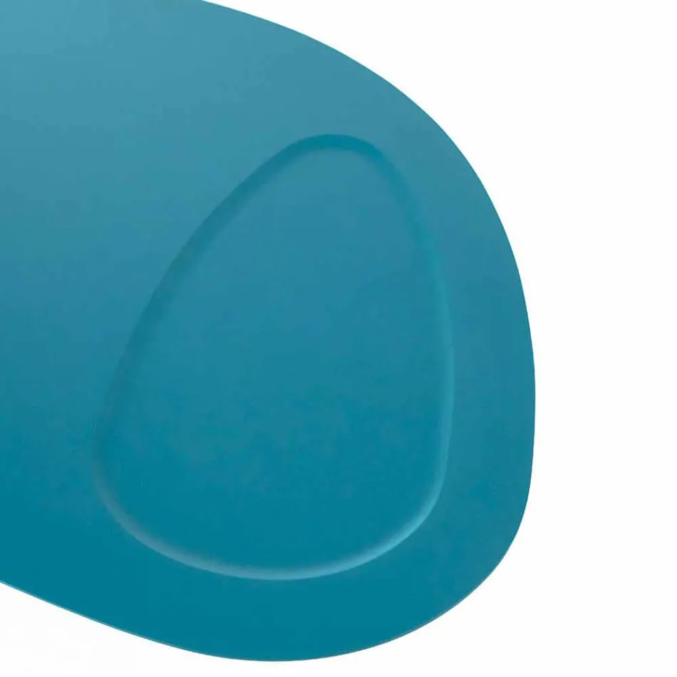 Moderner Loungetisch aus MDF und Chrom - Pimpa Viadurini