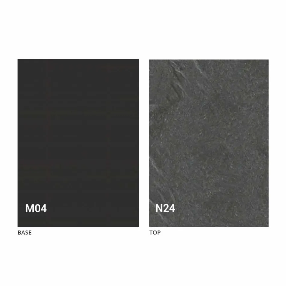 Transformierbarer Couchtisch aus Holz und Stahl Made in Italy - Demetro Viadurini