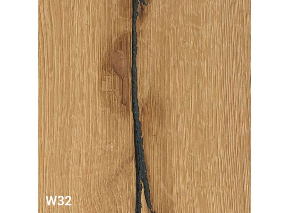 Transformierbarer Couchtisch aus Holz und Metall Made in Italy - Patroclus Viadurini