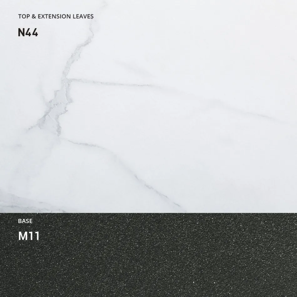 Wandelbarer Couchtisch aus Holz und Metall, Made in Italy - Sanrocco Viadurini