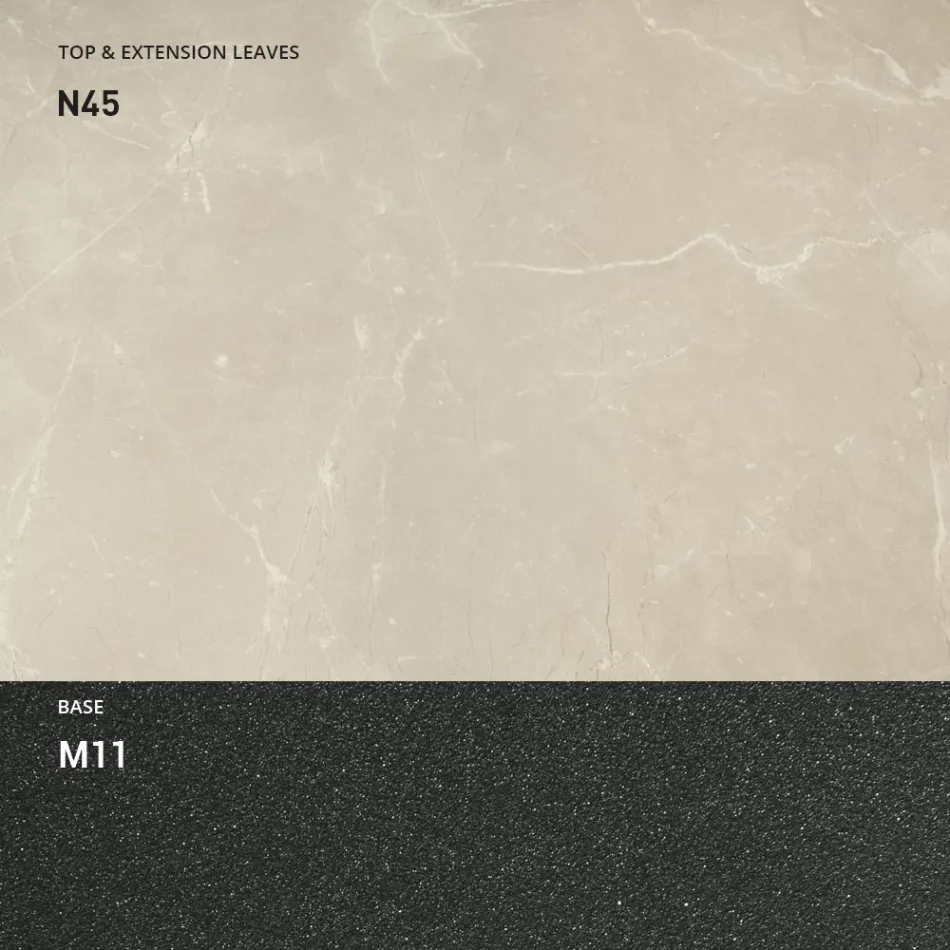 Wandelbarer Couchtisch aus Holz und Metall, Made in Italy - Sanrocco Viadurini