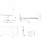 Transformierbarer Couchtisch aus Massivholz Made in Italy - Trabucco Viadurini