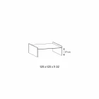 Extra klarer Couchtisch aus Glas mit Abschrägung Made in Italy - Imperativ Viadurini