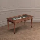 Wohnzimmer-Couchtisch mit Glas-Pinnwand, hergestellt in Italien – Demetra Viadurini