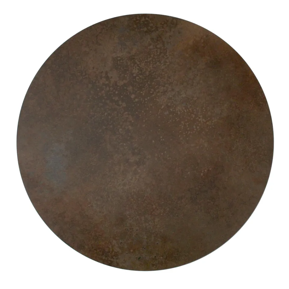 Runder Couchtisch mit 3-sichelförmiger Basis, hergestellt in Italien – Arepa Viadurini