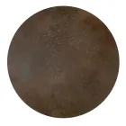 Runder Couchtisch aus Stahl und Steinzeug, hergestellt in Italien – Alisea Viadurini