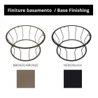 Runder Couchtisch aus Stahl und Glas, hergestellt in Italien – Alisea Viadurini