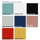 Runder Outdoor-Couchtisch aus HPL mit Metallgestell Made in Italy - Makino Viadurini