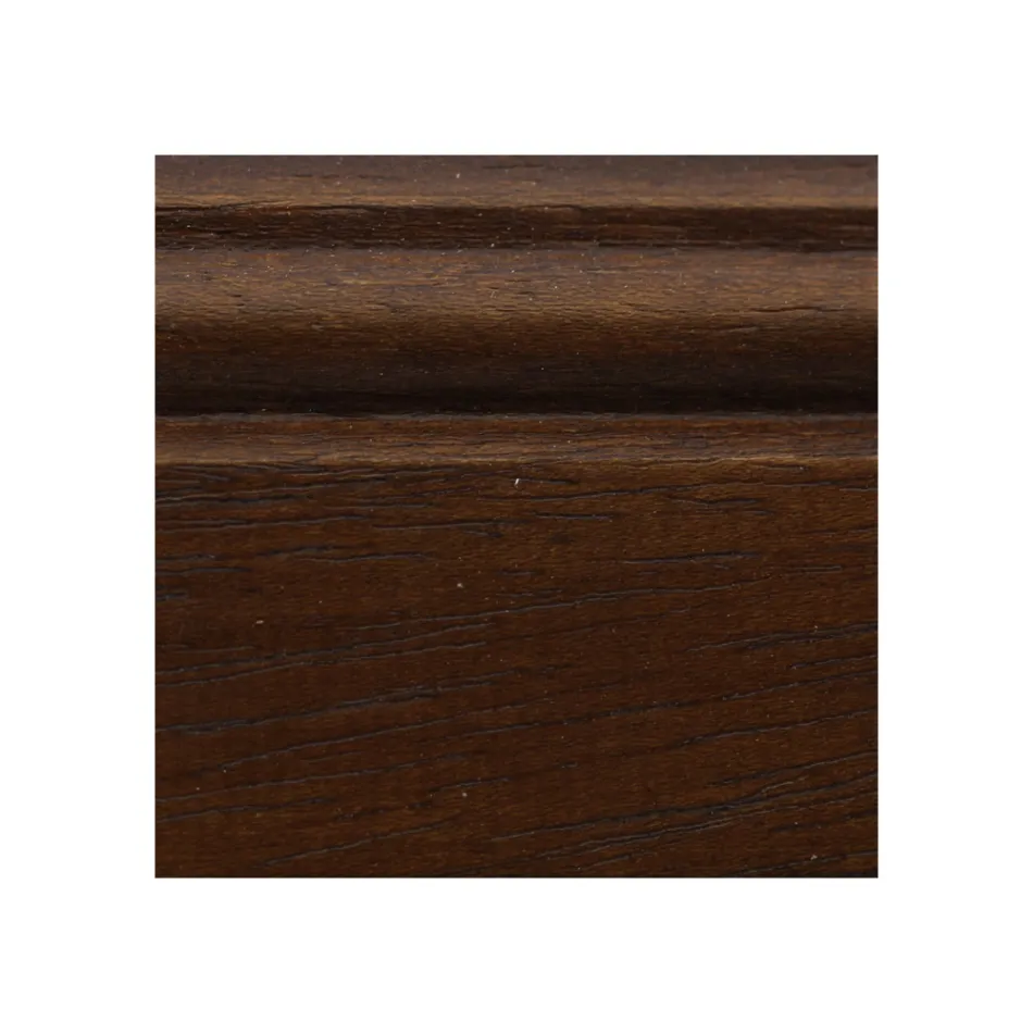 Couchtisch aus patiniertem Walnussholz mit Ablage Made in Italy - Pekele Viadurini