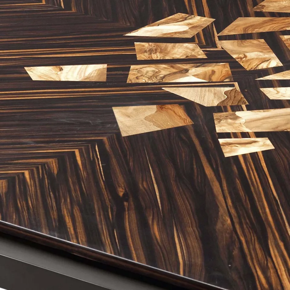 Design Couchtisch aus Massivholz Grilli Zarafa in Italien hergestellt Viadurini