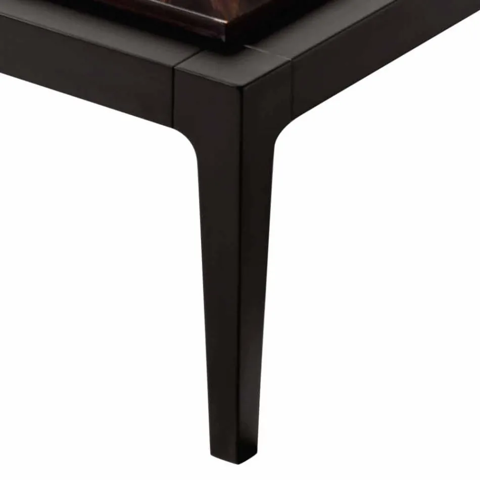 Massivholz Couchtisch von Grilli Zarafa in Italien hergestellt Viadurini