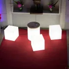 Bright Square Modern Design Farbiger Kunststoff Couchtisch - Dadostar Viadurini