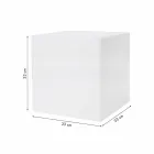 Bright Square Modern Design Farbiger Kunststoff Couchtisch - Dadostar Viadurini