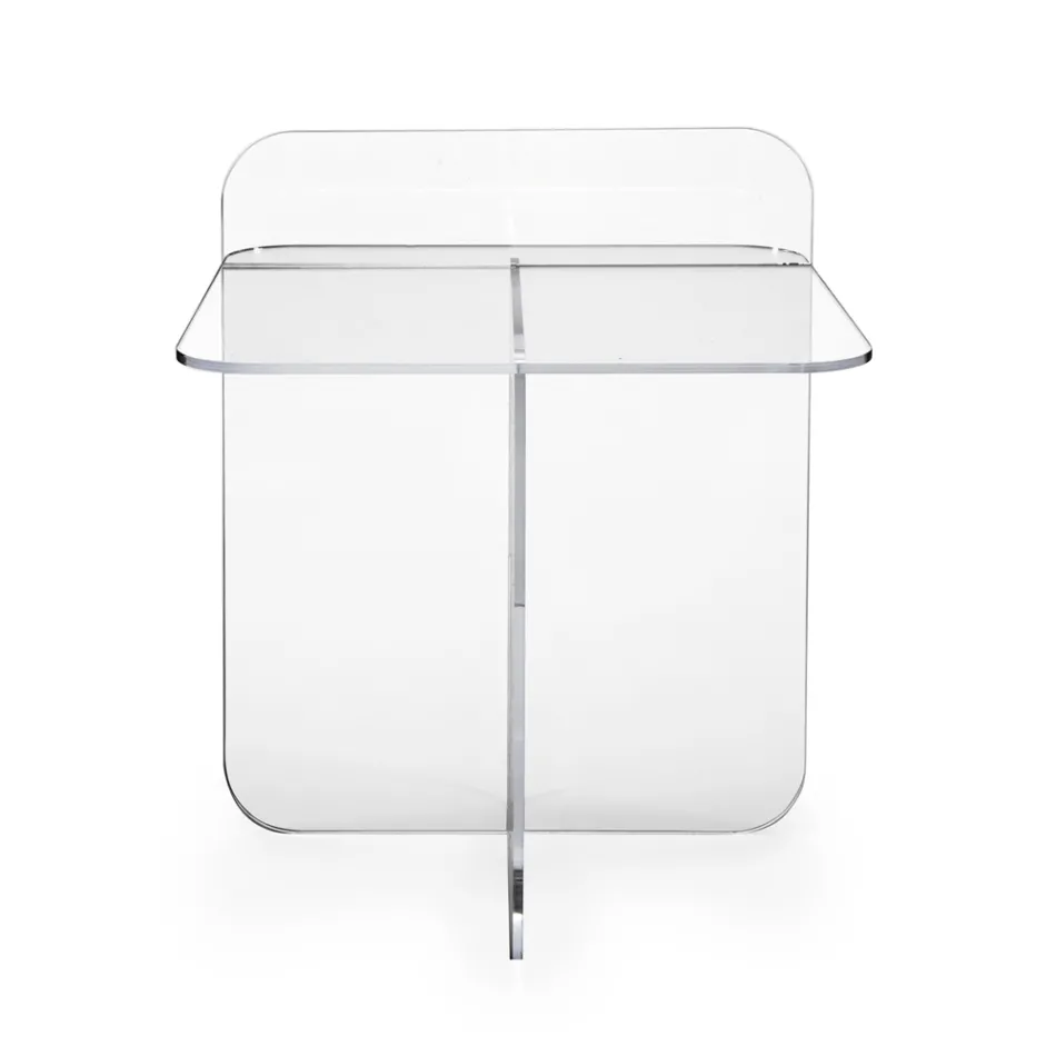 Moderner Wohnzimmer-Couchtisch aus Plexiglas, hergestellt in Italien – Ariel Viadurini