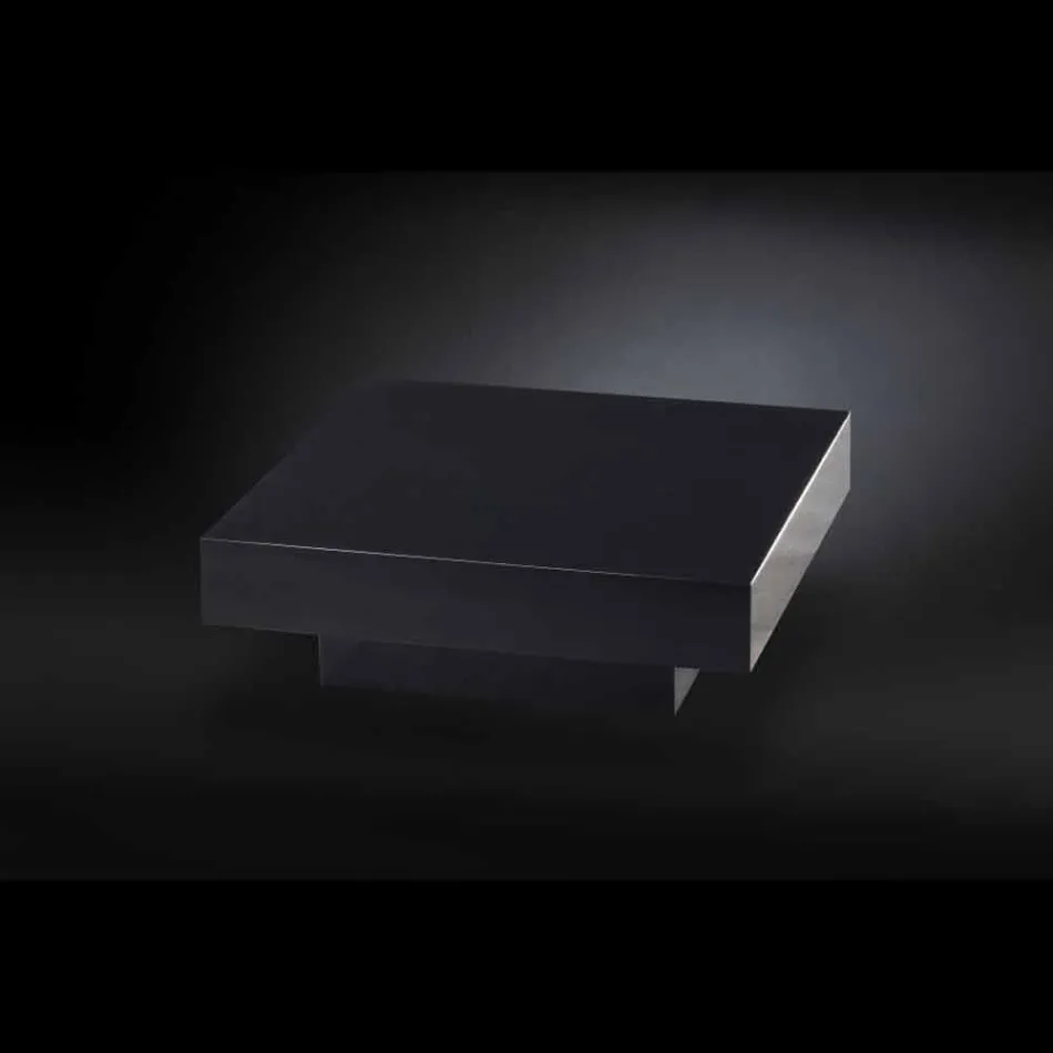 Moderner Couchtisch aus Holz in Methacrylat Loft Cadeau bedeckt Viadurini