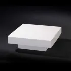 Moderner Couchtisch aus Holz in Methacrylat Loft Cadeau bedeckt Viadurini