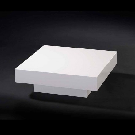 Moderner Couchtisch aus Holz in Methacrylat Loft Cadeau bedeckt Viadurini