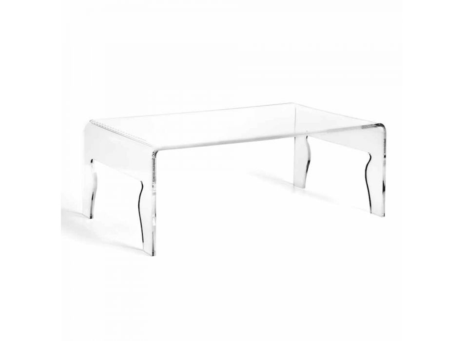 Moderner Tisch aus transparentem Methacrylat L85xP50xH31cm, Chris Viadurini