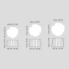 moderne Metall Couchtisch Laserschnittblumenform Andy Viadurini