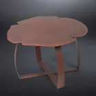 moderne Metall Couchtisch Laserschnittblumenform Andy Viadurini
