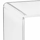 Moderner Plexiglas Couchtisch B50 x H76 x B40 cm Aza, hergestellt in Italien Viadurini