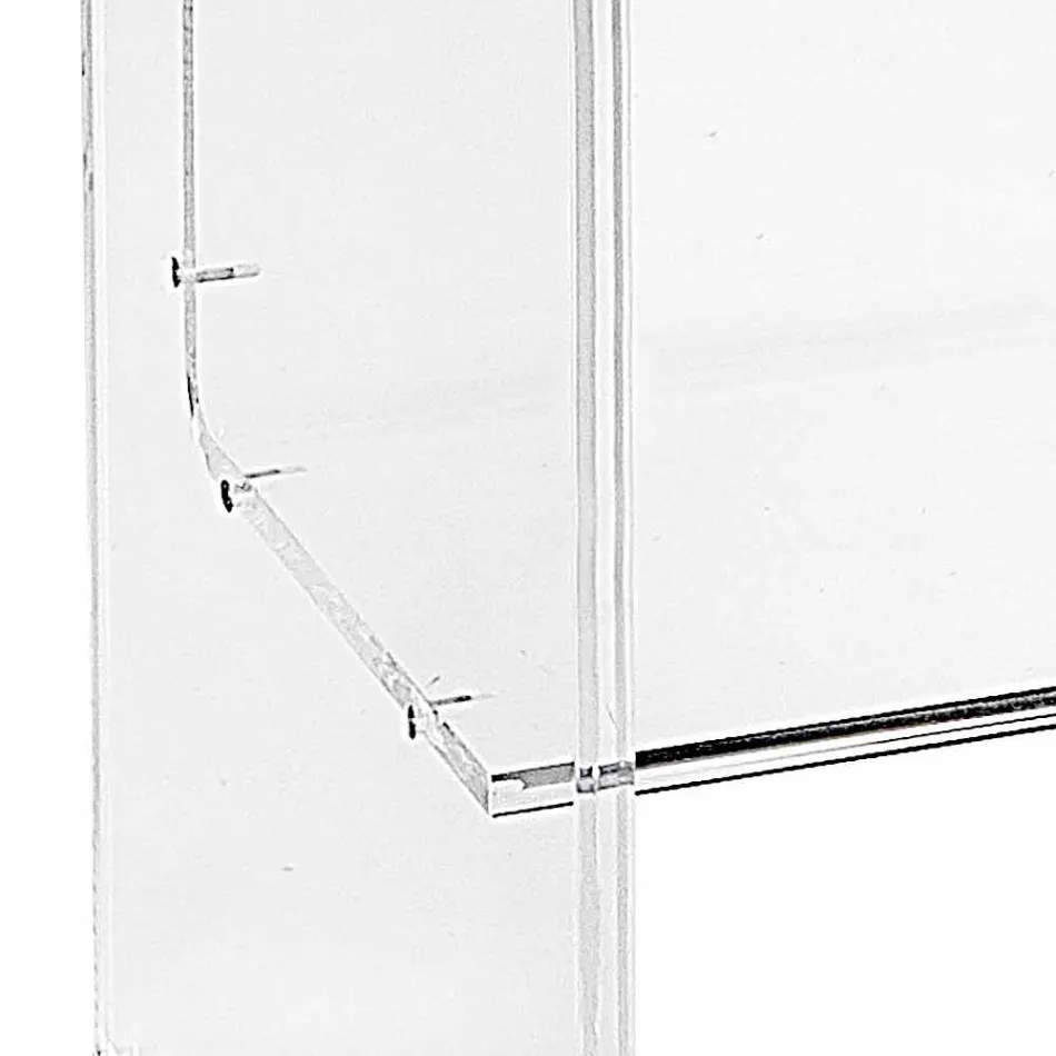Moderner Plexiglas Couchtisch B50 x H76 x B40 cm Aza, hergestellt in Italien Viadurini