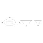Boat Design Ovaler Couchtisch aus Metall und geätztem Glas - Einschiffung Viadurini