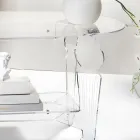 Ilaria – Ovaler Couchtisch aus transparentem Plexiglas, hergestellt in Italien Viadurini