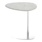 Couchtisch für Wohnzimmer aus Metall und Marquinia-Marmor, Luxusdesign - Yassine Viadurini