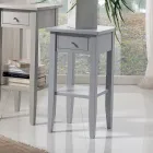 Quadratischer Couchtisch mit quadratischer Ablage in verschiedenen Höhen, hergestellt in Italien – Apus Viadurini