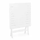 Quadratischer klappbarer Couchtisch im Freien aus lackiertem Aluminium - Hunt Viadurini